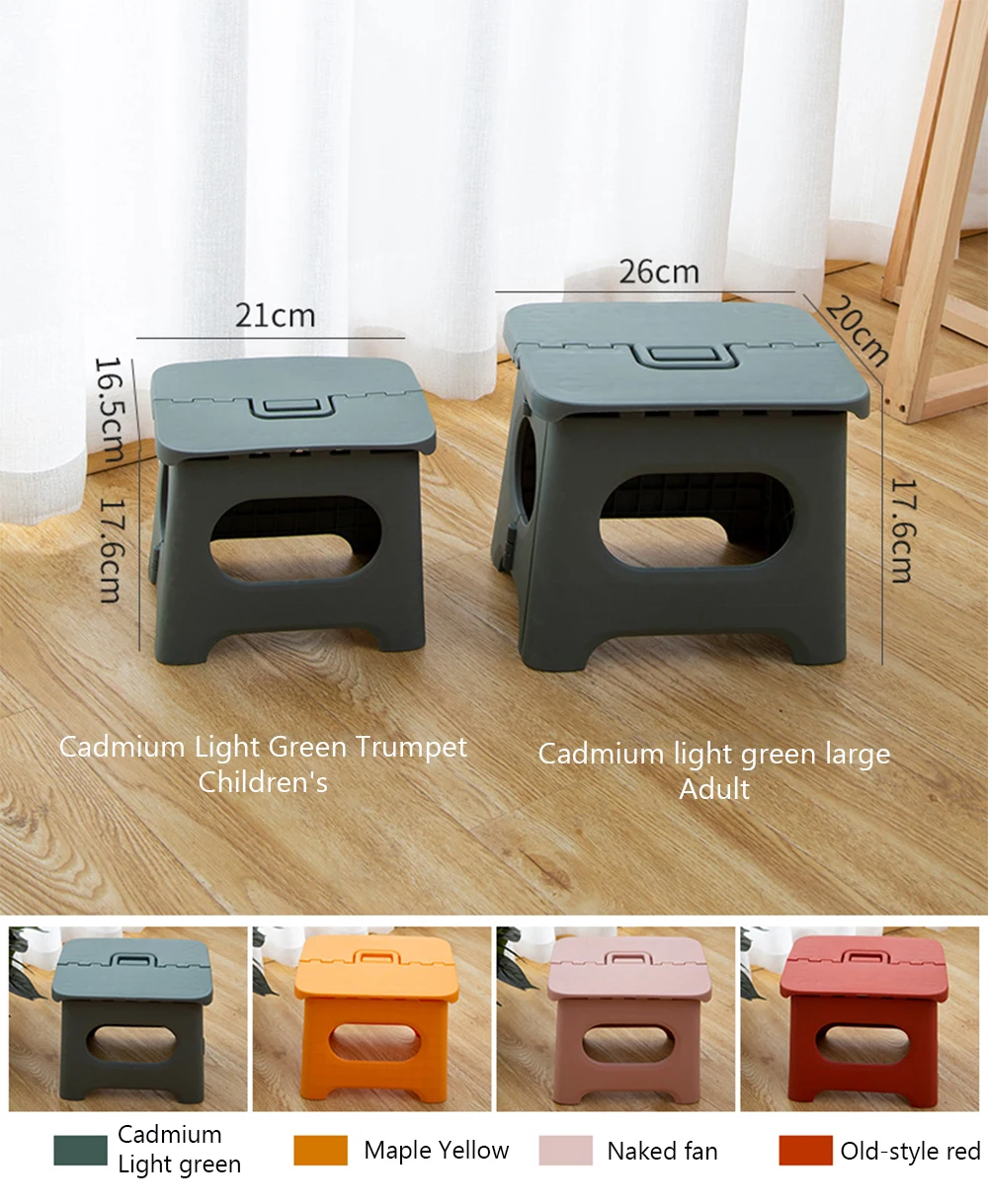 

Folding Stool Home Folding Chair Portable Outdoor Travel Kitchen Seat kids Home Space Saving Living Room Furniture Fishing Stool