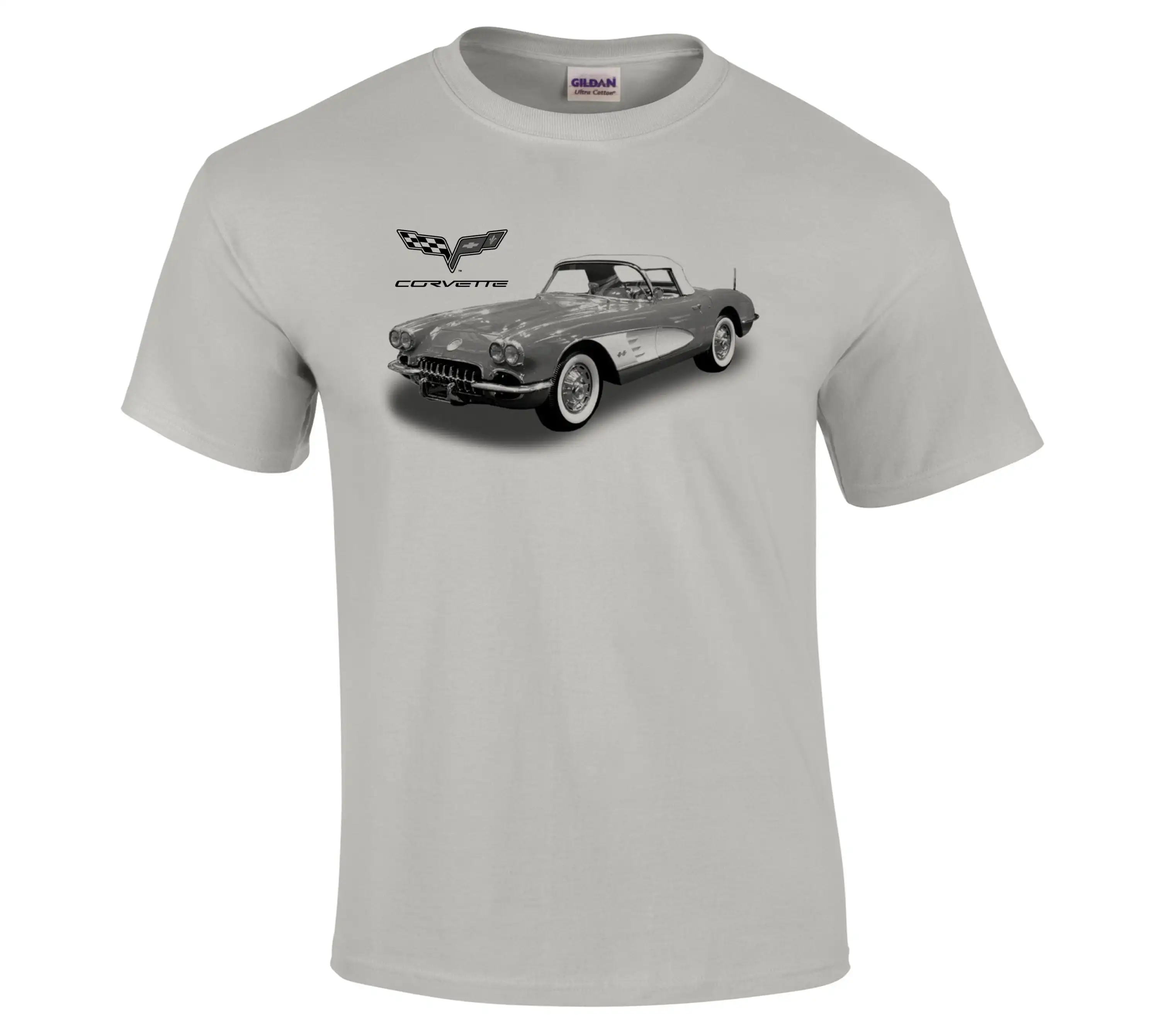 Футболка Chevrolette Corvette с изображением спортивного автомобиля высокое качество