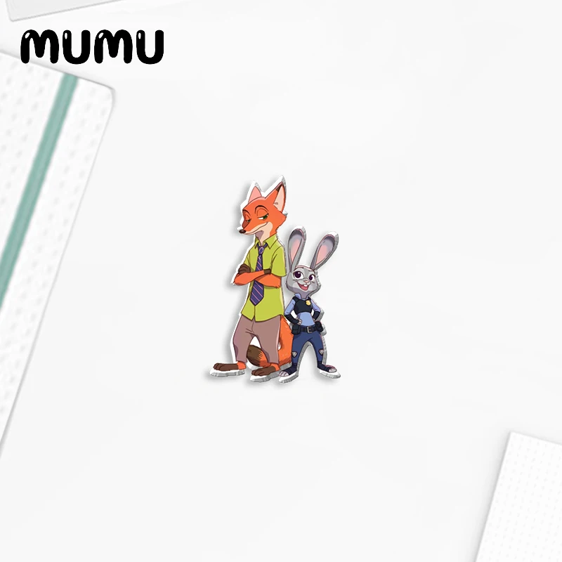 Новинка 2021 Акриловые Броши с изображением зоотопии значок на лацкан Ника и Джуди