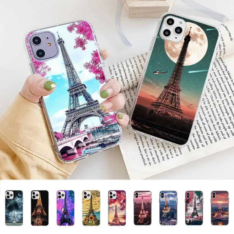 

Paris Eiffel Tower Phone Case for iphone 13 8 7 6 6S Plus X 5S SE 2020 XR 11 12 pro XS MAX