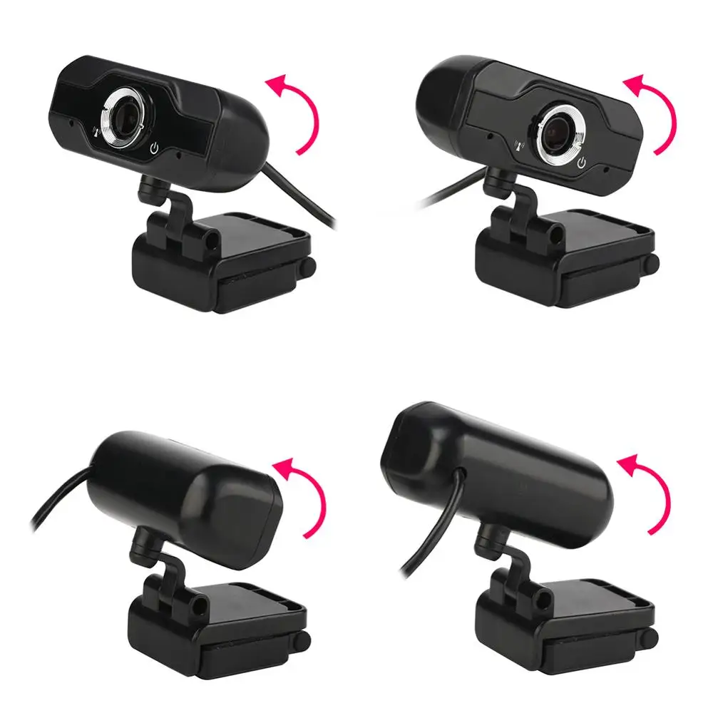 

HD Webcam Built-in Dual Mics Smart 1080P Web Camera USB Pro Stream Camera for Desktop Laptops PC Game Cam For OS Windows10/8