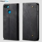 Чехол-книжка для OPPO A12 A7 AX7, кожаный, с откидной крышкой