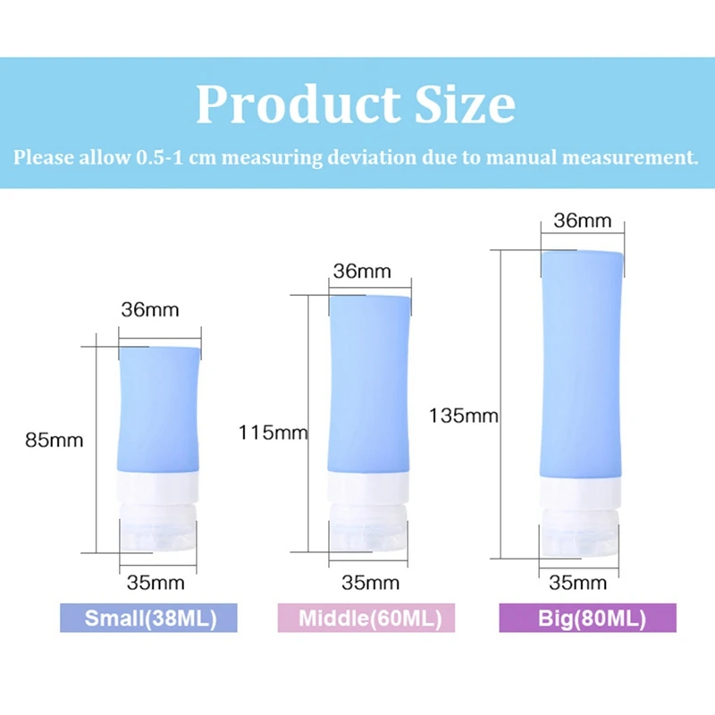 Хит! Портативный многоразовый силиконовый флакон для путешествий лосьон шампунь