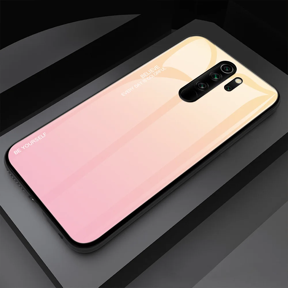 Xiaomi Redmi Note 8 Pro чехол Роскошный Мраморный закаленное стекло Мягкий ТПУ чехол противоударный чехол для Redmi Note 8 Pro - Цвет: 1