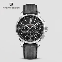 41mm pagani design new mens vk63 movement quartz watch top brand military waterproof chronograph watch for men