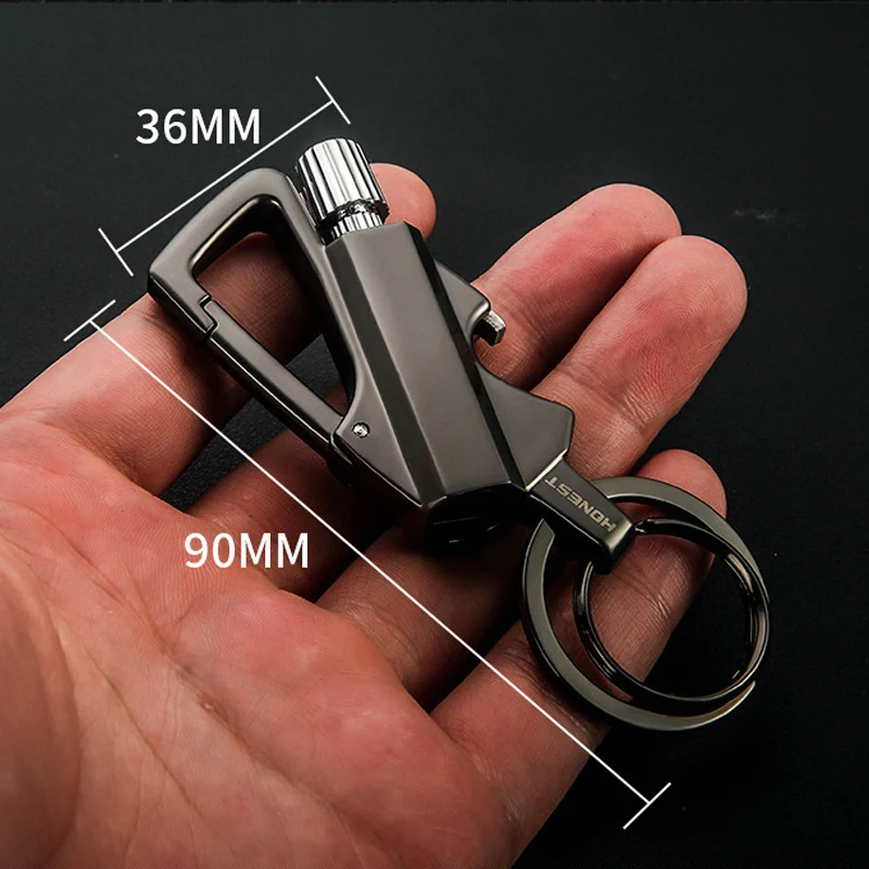 

EDC Multifunction Permanent Match Waterproof Outdoor Survival Tool Keychain Flint Fire Starter Petrol Camping Lighter Opener