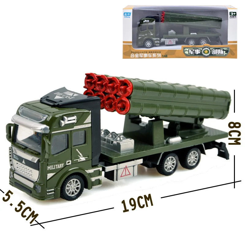 Детская модель из сплава ABS в масштабе 1:48 военная автомобиля Боевая ракета