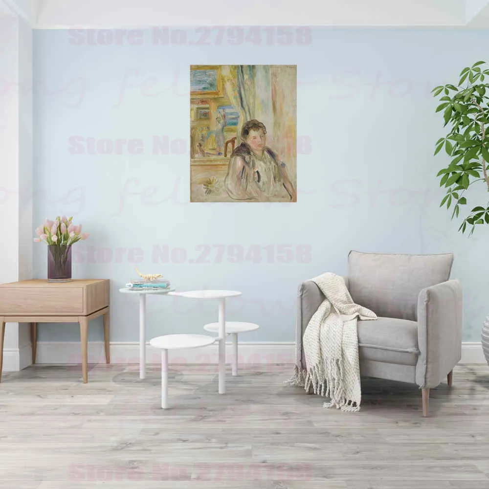 Рисунок на холсте Огюст Ренуар Реплика ловцов креветок возле камней Клода Моне с