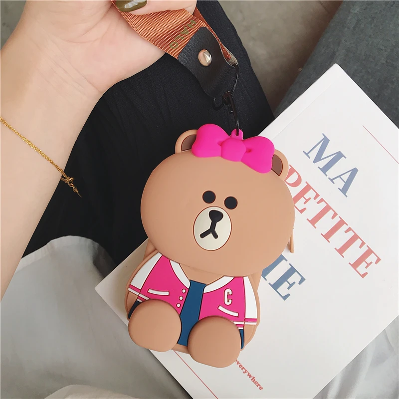 coin purse Кошелек для монет для девочек, силиконовый мини-чехол для Airpods, чехол s, мультяшная сумка, маленький держатель для карт на молнии, кошелек для женщин, карман для денег, Carteira - Цвет: coin purse