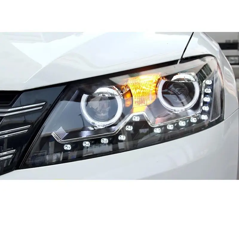 Автомобильные аксессуары для дневных ходовых автомобилей Drl Led Cob фары автомобильные фары в сборе 11 для Volkswagen Passat