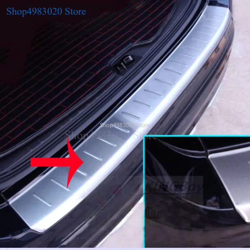 Car Styling Stainless Steel Outer Rear Bumper Trunk Fender Door Sill Plate Protector Guard Covers For Volvo XC60 XC 60 2009-2015