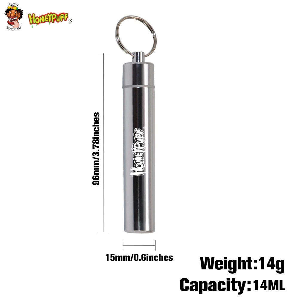 Металлическая герметичная банка для хранения трав алюминиевый контейнер 10 мл с