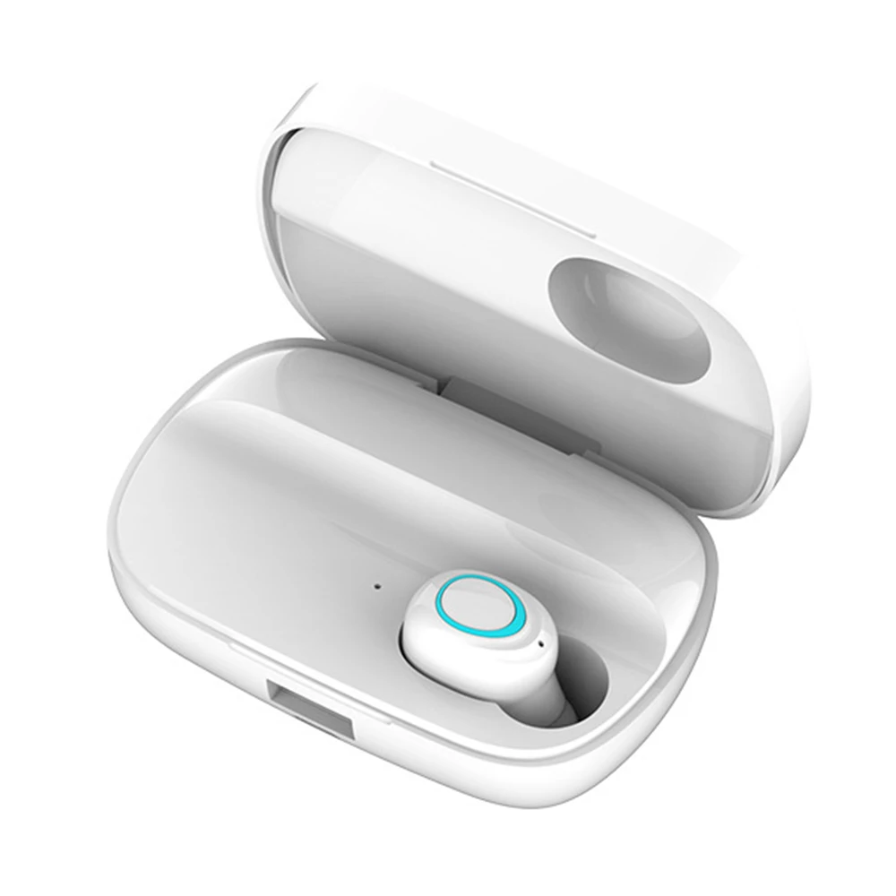 S11 TWS 3500 мАч Внешний аккумулятор наушники светодиодный Bluetooth 5,0 наушники беспроводные HIFI стерео наушники игровая гарнитура с микрофоном - Цвет: Single White