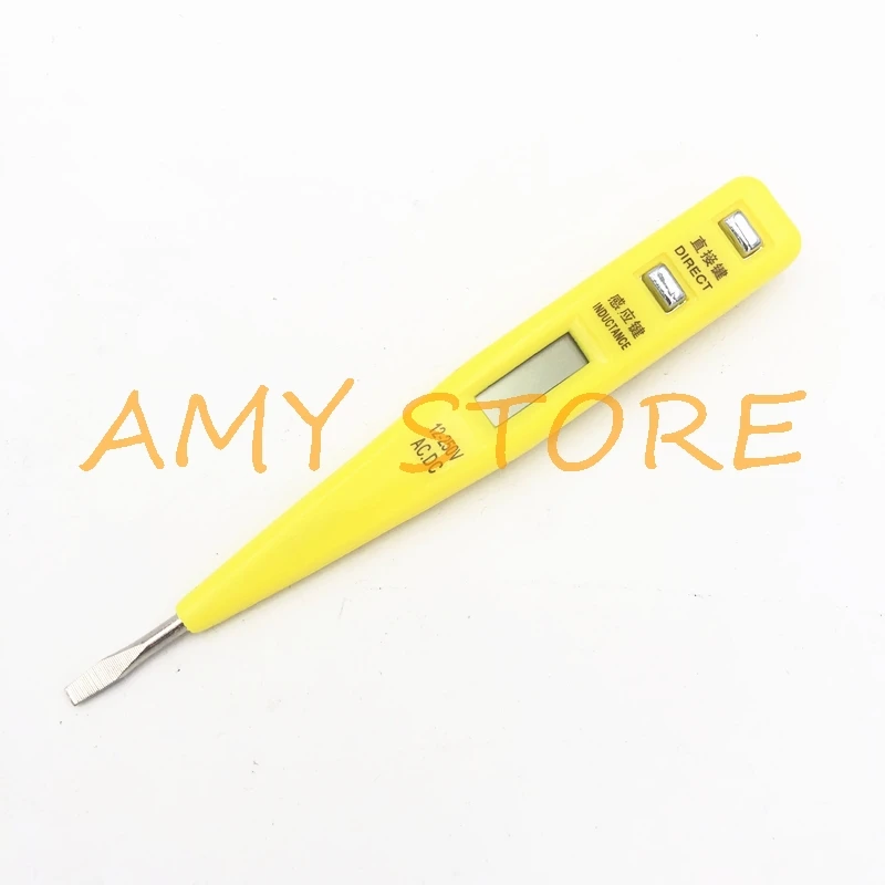 Цифровой детектор напряжения с ЖК-клипсой 12-250 В переменного/постоянного тока