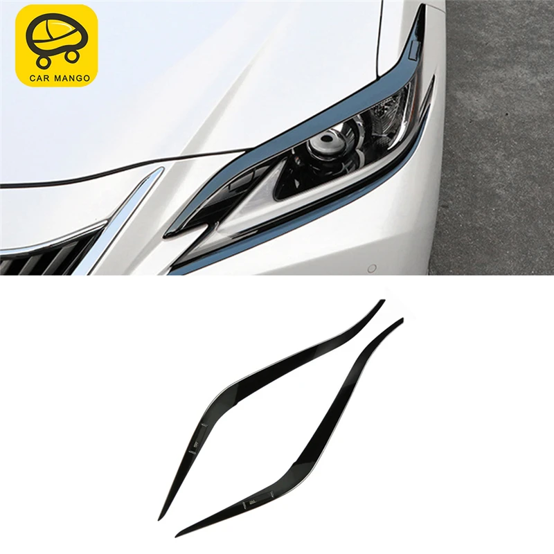 Carманго для Lexus ES ES200 ES300 ES260 автомобильный Стайлинг передняя фара хромированная накладка рамка наклейка внешний аксессуар