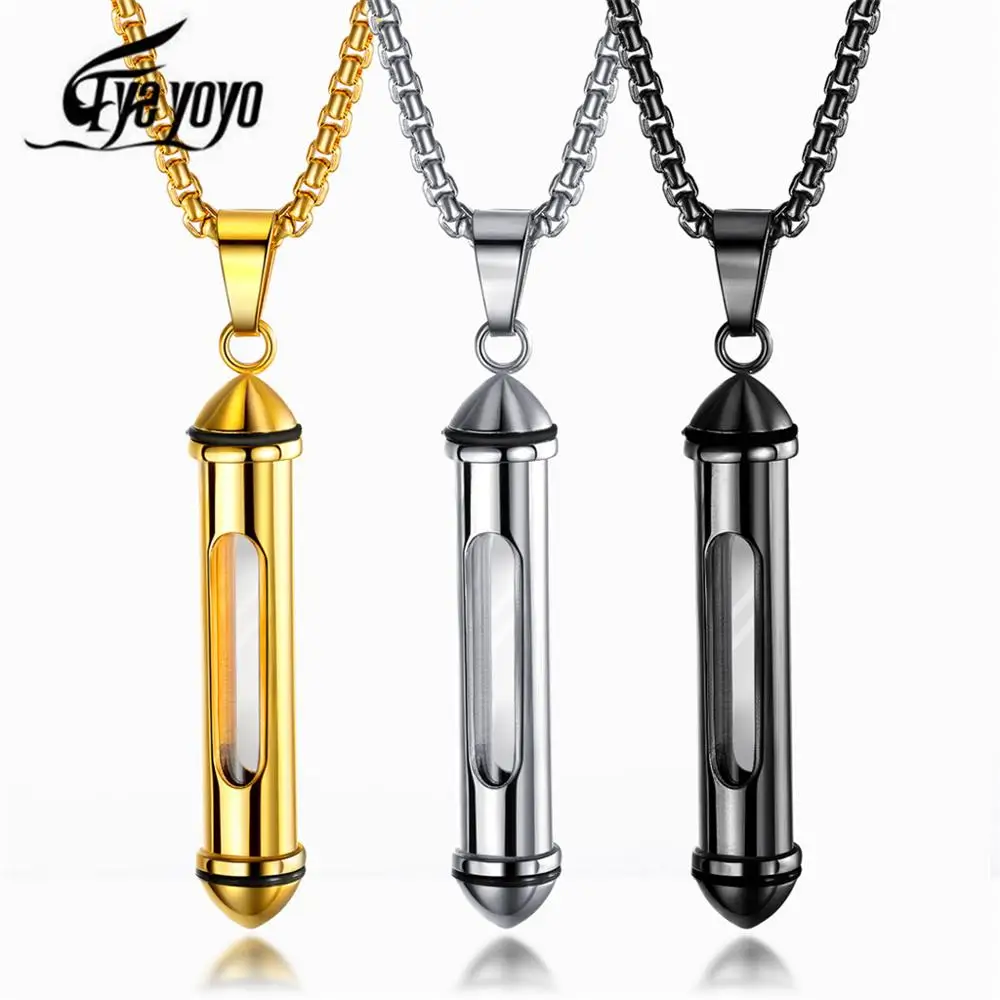 Ожерелье EyeYoYo с подвеской в виде духов для Мужчин Ювелирные изделия из