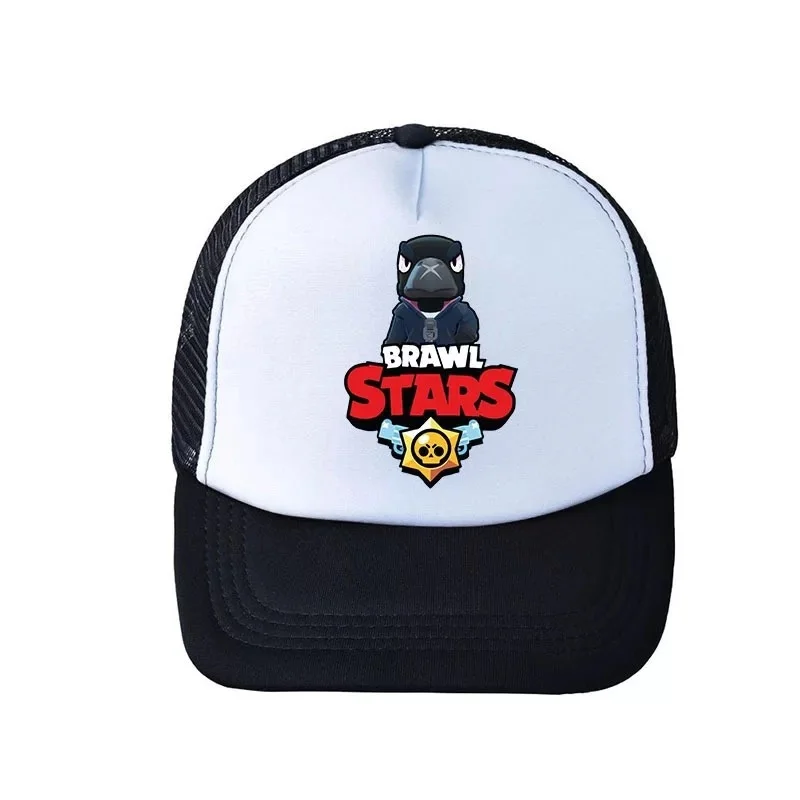 Braw stars бейсбольная кепка мультяшная хлопковая Повседневная шляпа для мужчин и женщин дышащая Летняя Сетка Солнцезащитная шляпа регулируемая бейсболка хип хоп Кепка Gorras