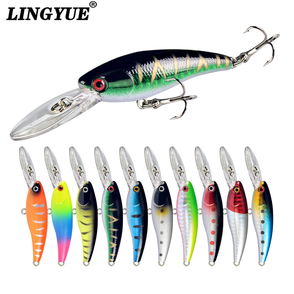 Рыболовная приманка Реалистичная Рыба Гольян кренкбейт 10 цветов воблеры