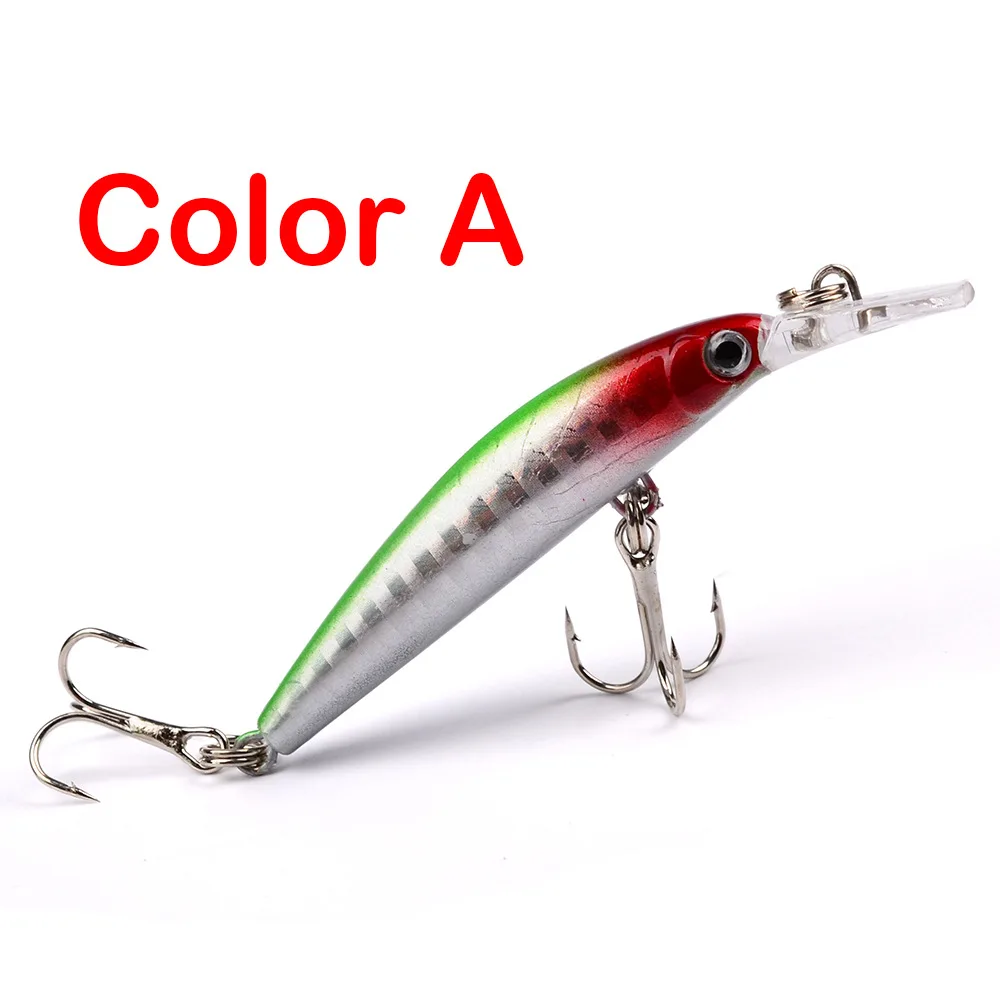 1 шт. рыболовная приманка яркая снасть 7 см 3 г тонущий мини гольян 6 цветов