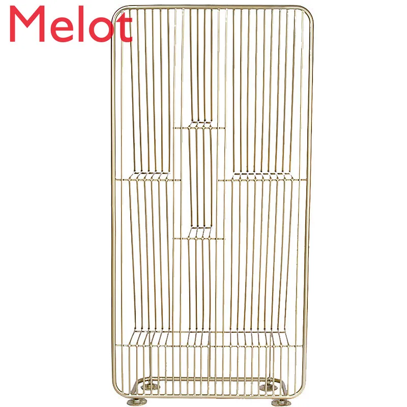 

Iron Office Partition Storage Rack Living Room Furniture Hallway Creative Floor Screen Dining Room Isolation Bookshelf Durable