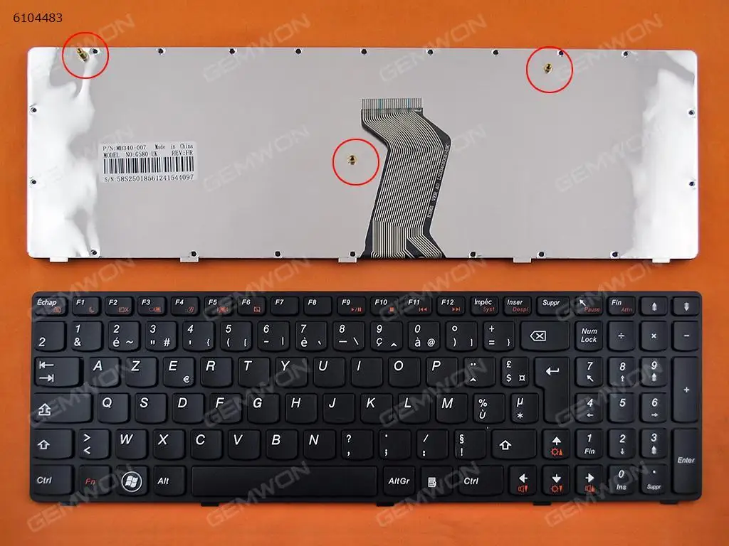 Французская AZERTY новая сменная Клавиатура для ноутбука Lenovo Ideapad G580 G585 Z580 Z585 V580 V580C
