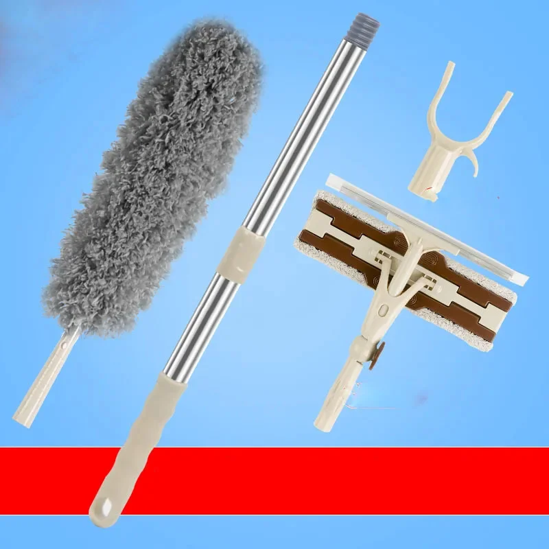 

Household Mop Dust Removal Household Non-shedding Retractable Housework Cleaning Car Dust Duster Scraper Tool Silicon Scraper