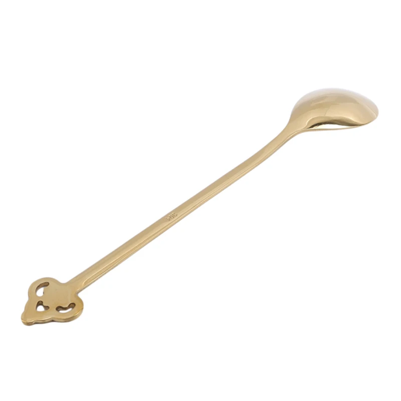 Десертная вилка из нержавеющей стали в золотом ретро стиле | Дом и сад