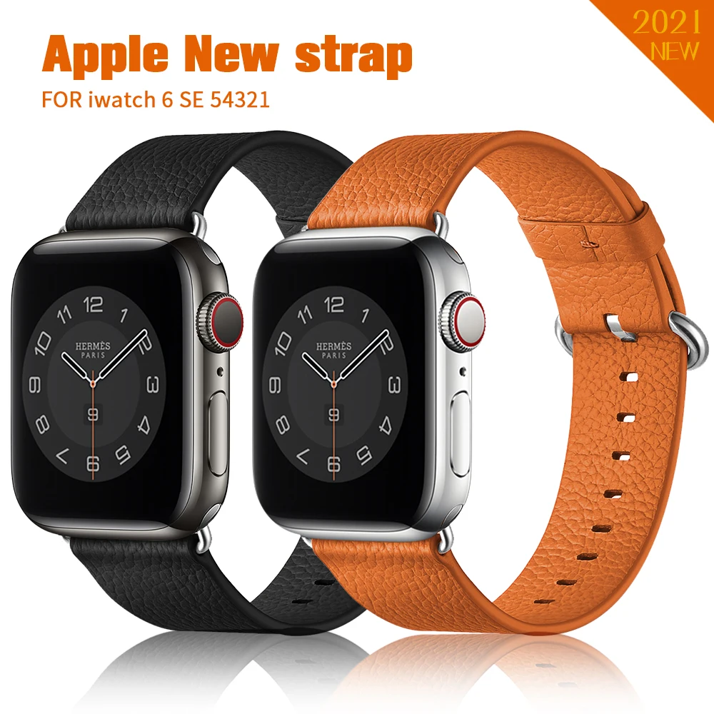 

High-quality Authentic leather strap for Apple watch band For series 123456 SE 44mm 40mm watchband for iWatch 42mm 38mm Bracelet