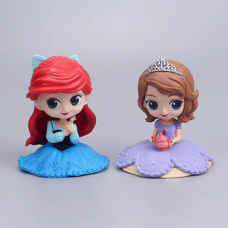 Disney Q Posket София/Белоснежка/Алиса/Белл/русалочка принцесса игрушки куклы Aurore ПВХ