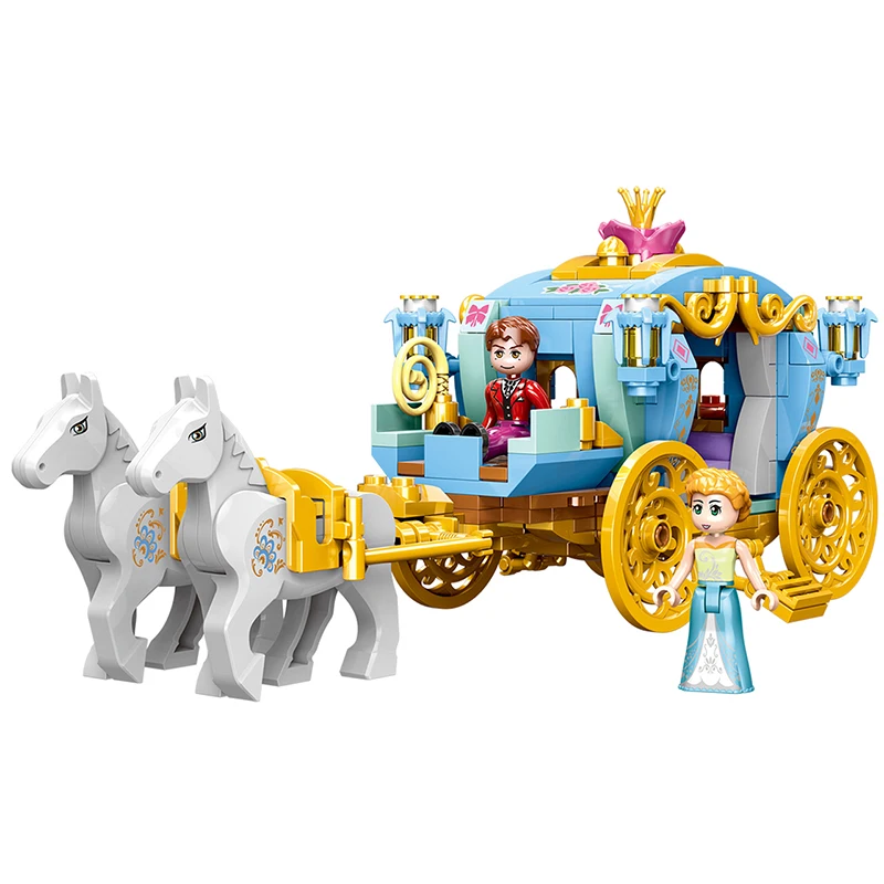 

Xingbao 12020 Cinderella's Carriage Model 349pcs for Girls' Playing Princess with City Girls Series Figures Blocks Toys