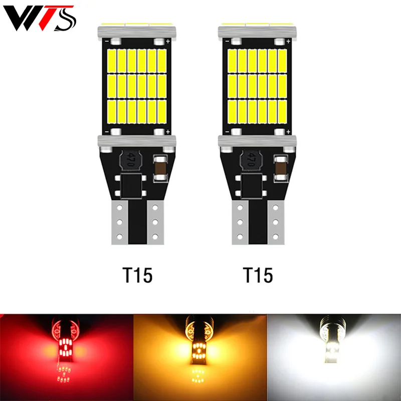 Светодиодные лампы Canbus T15 W16W 920 912 4014 45SMD 12 В 2 шт.|Сигнальная лампа| |