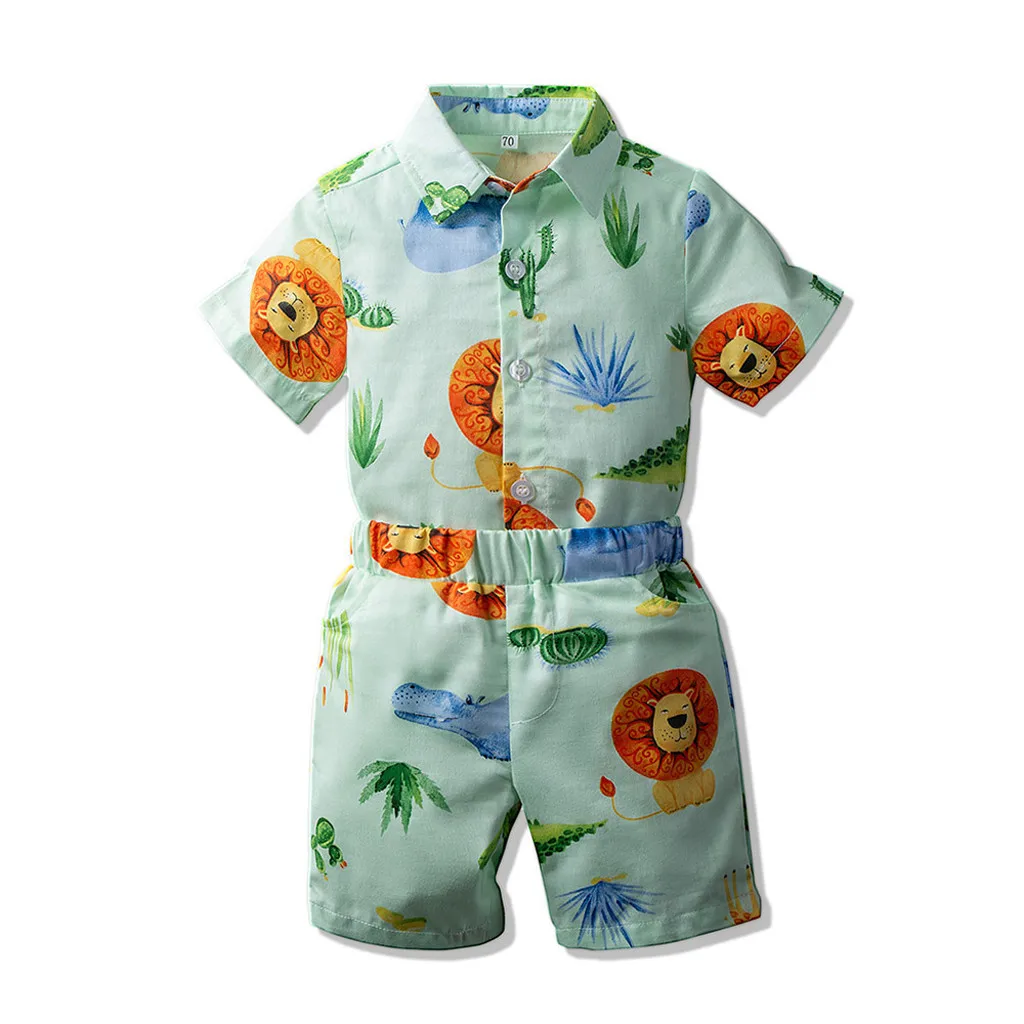 Одежда для новорожденных мальчиков летняя рубашка джентльмена с рисунком топы +
