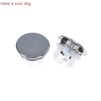 hot 2pcslot basin sink round overflow cover ring insert replacement tidy chrome trim bathroom accessories