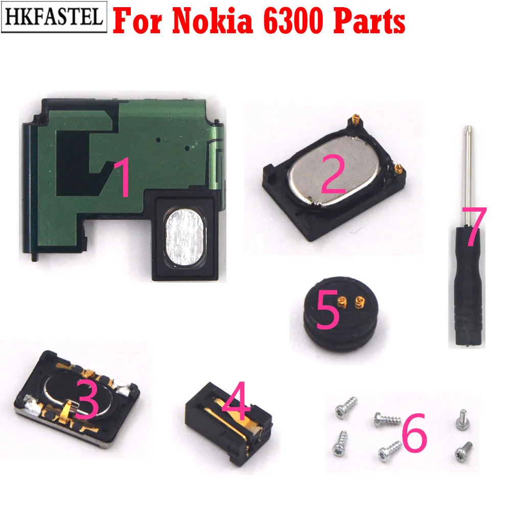 HKFASTEL 6300 Крышка для мобильного телефона Nokia антенна корпус динамик микрофон
