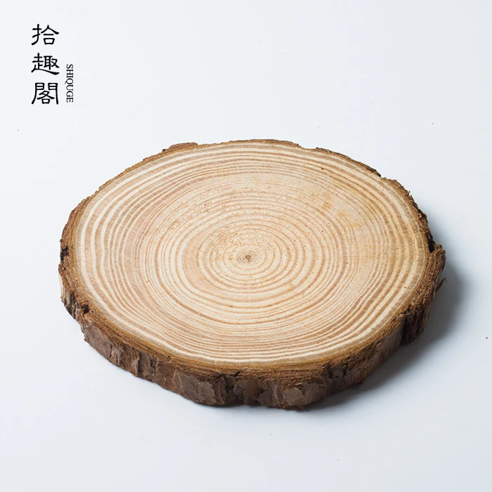 

★SheCu cabinet] log mat cup cup mat saucer shooting props to taste a cup of insulation pad kung fu tea ceremony
