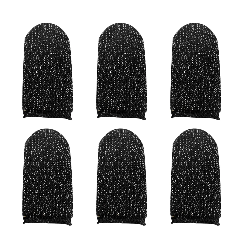 

100Pcs Mobile Game Controller Finger Sleeve Sets Anti-Sweat Reusable Breathable Full Press Screen Finger Set for PUBG
