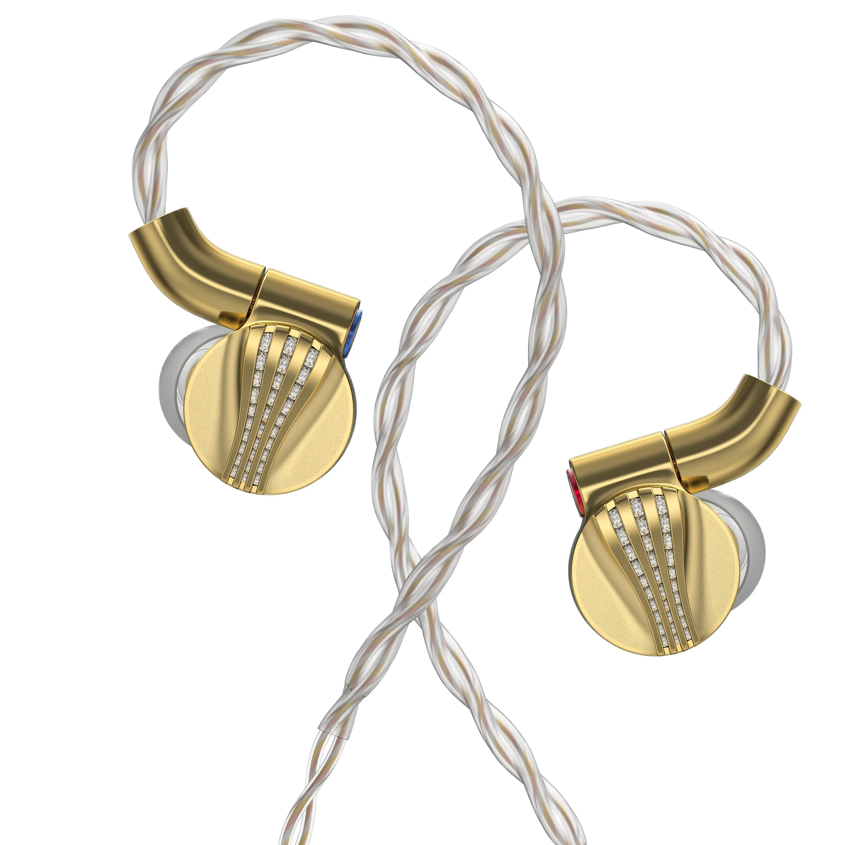 

Наушники-вкладыши FiiO FDX Hi-Res Audio с чистой бериллиевой диафрагмой 1DD с плетеным кабелем 24K позолоченные Подарочные