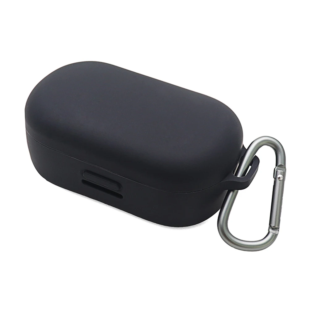 

Dustproof Shockproof Protective Silicone Case Cover Skin for Bose QuietComfort Wireless Noise Cancelling Earbuds With Carabiner