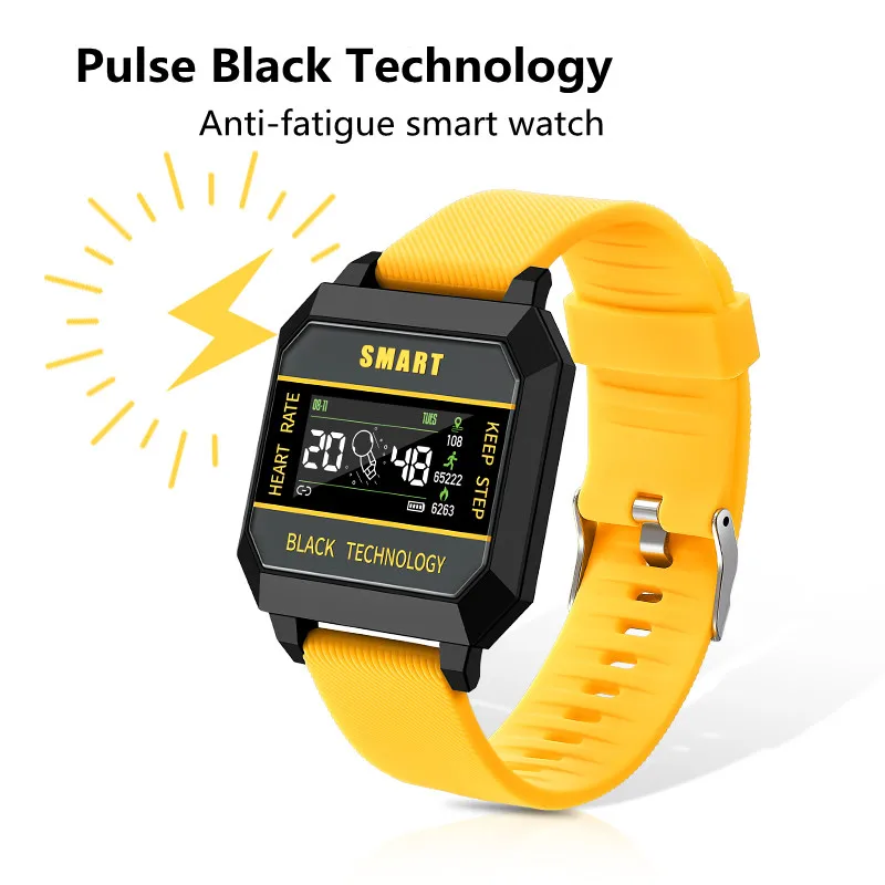 

2021 Anti-fatigue Smart Watch Pulse Technology Anti-motion Sickness Smartwatch Men's Heart Rate Blood Oxygen Monitoring Clock