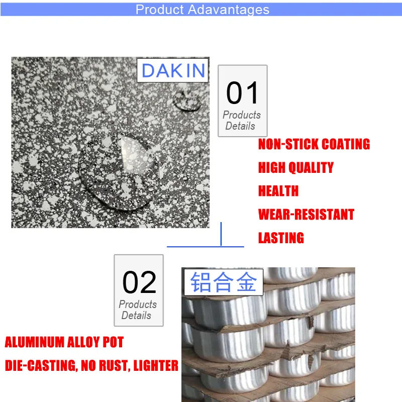 Антипригарная медная сковорода для жарки 20 и 28 дюймов с керамическим покрытием