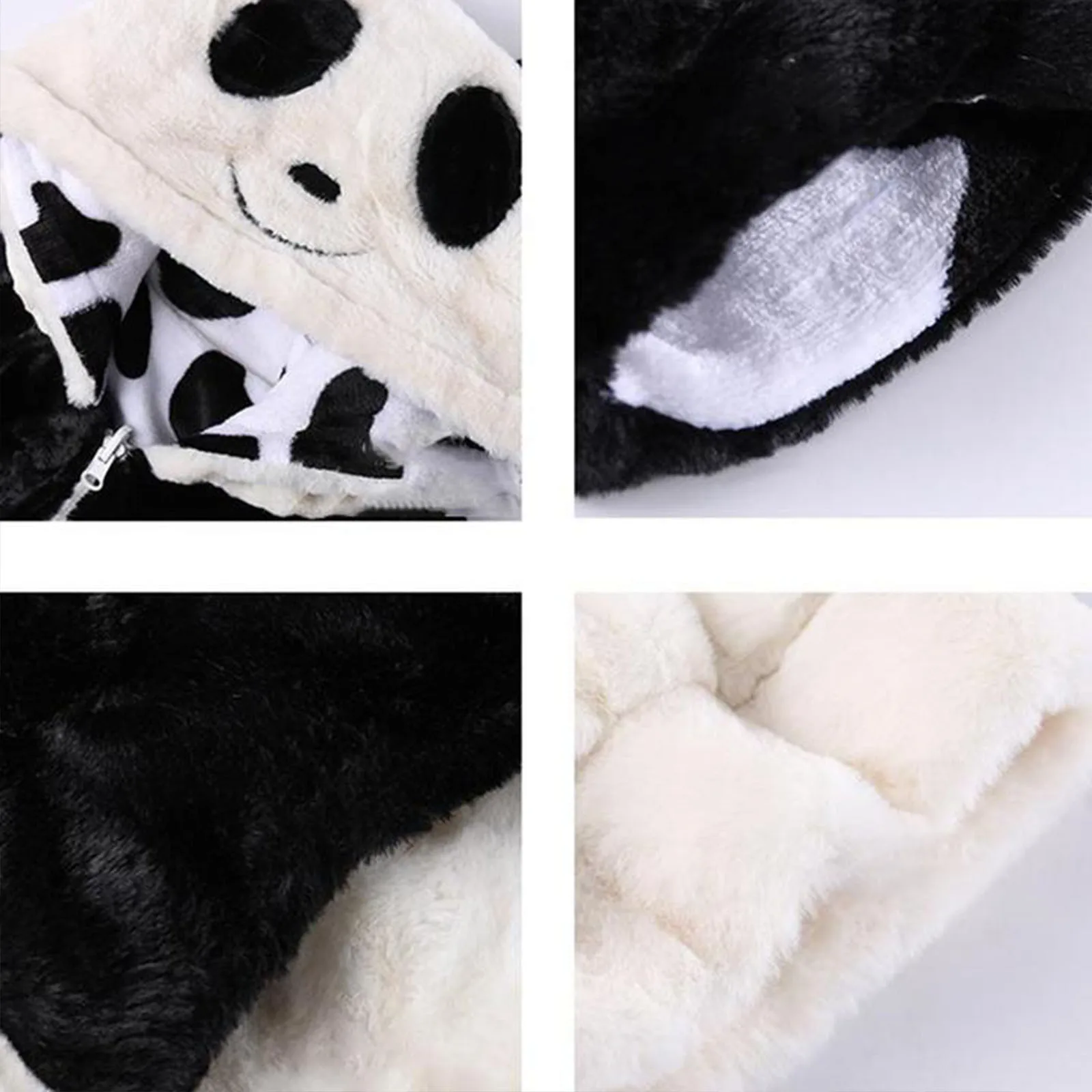 

New Fashion Ladies Sweater Casual Two-sided Printing Long Sleeve Stitching Panda Hoodie Sweater Ropa Mujer #SRN