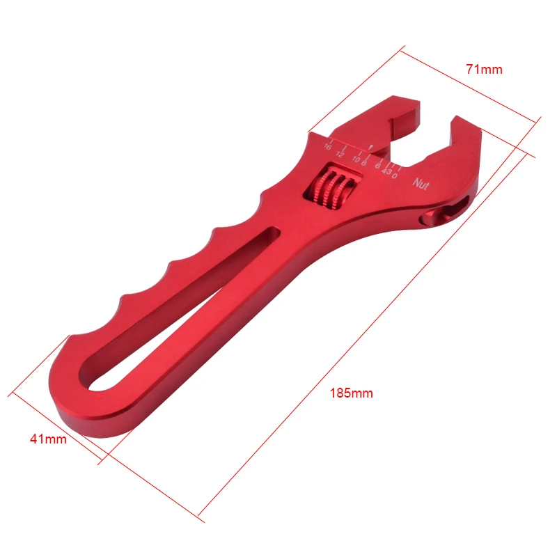 V байонетный Регулируемый Алюминиевый ключ для масляного шланга штуцер гаечный AN