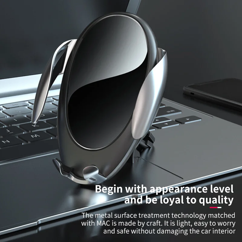 Onever 15W Car Charger Stand Fast Wireless Charging Auto Clamp Air Vent Phone Holder Multifunctional Practical New | Автомобили и