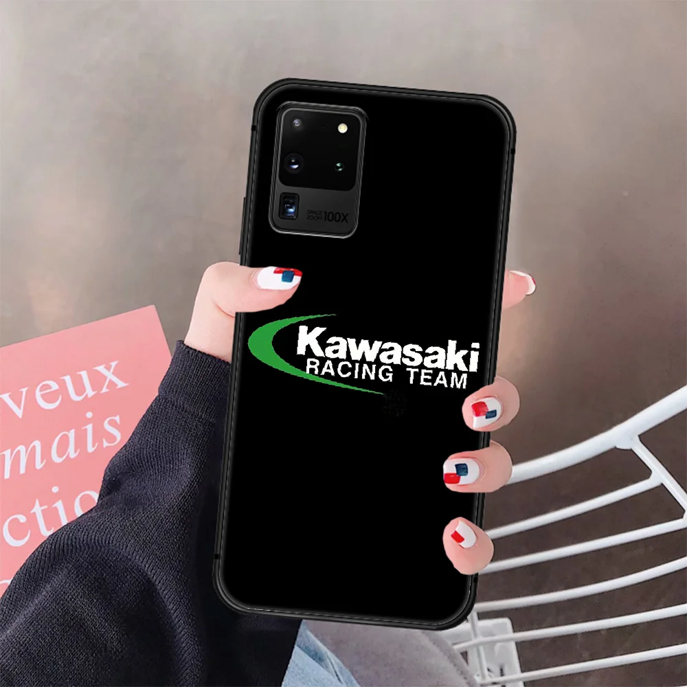 

Brand Green Motorcycle Kawasakis Phone Case Cover Hull For Samsung Galaxy S 6 7 8 9 10 e 20 Edge Uitra Note 8 9 10 Plus black