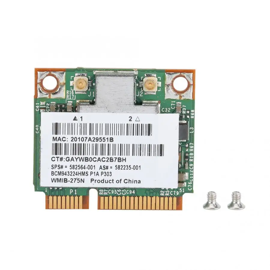 Для HP BCM943224HMS 300mbps универсальная Двухдиапазонная беспроводная сетевая карта для