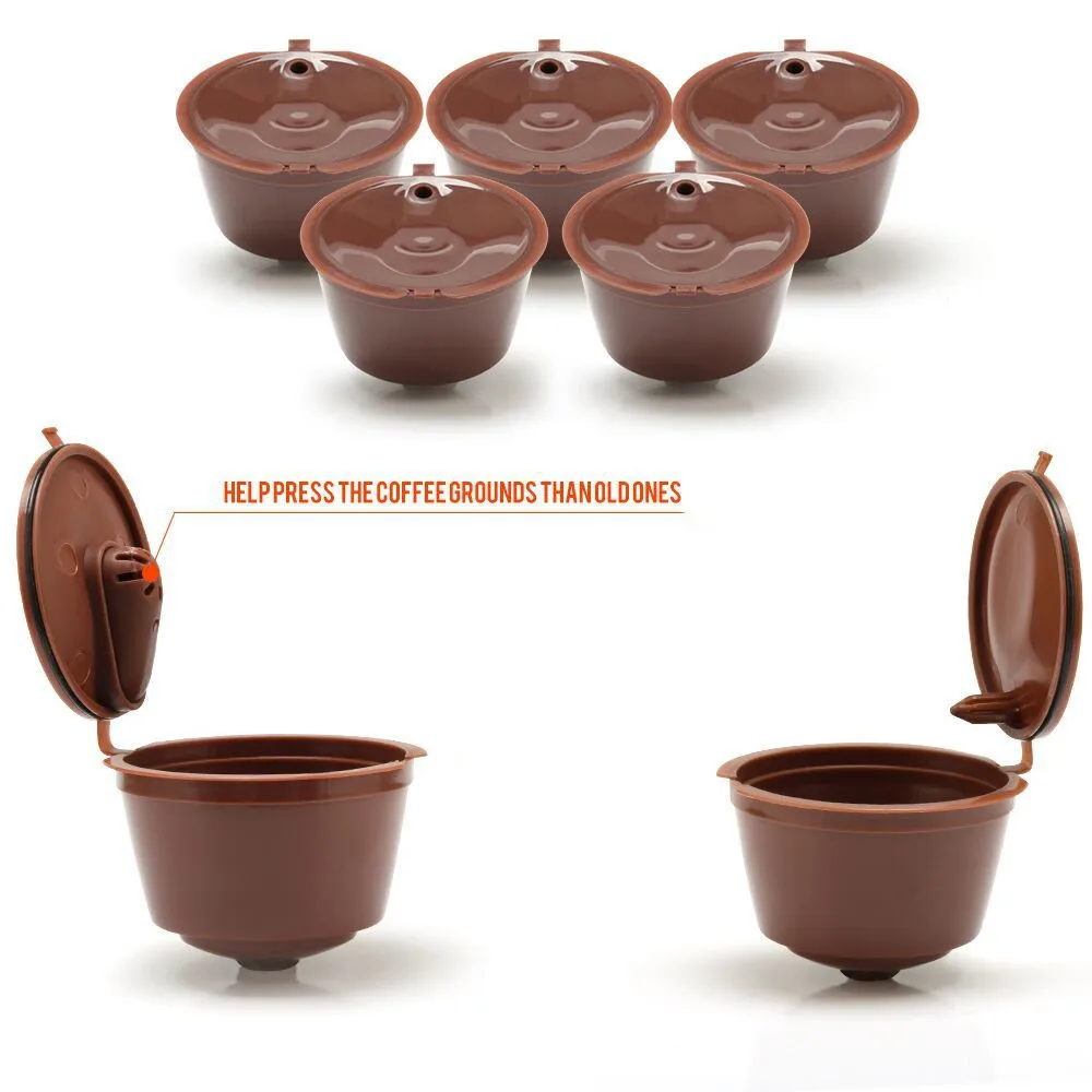 3 шт многоразовые капсульные фильтры для кофейных капсул Nescafe, чашка многоразового использования, ложка-кисточка, корзины для фильтров, мягкий вкус, сладкий