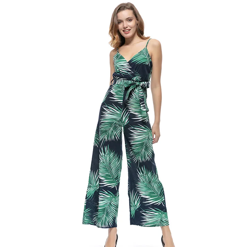 

Spring and Summer New Women's Print Loose Jumpsuit for Women