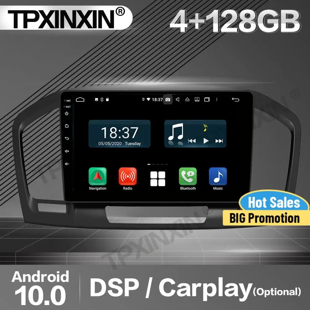 

Автомагнитола 128G Carplay 2 Din, стерео-приемник Android для Opel Regal 2009, 2010, 2011, 2012, 2013, GPS-плеер, аудиомагнитофон, головное устройство