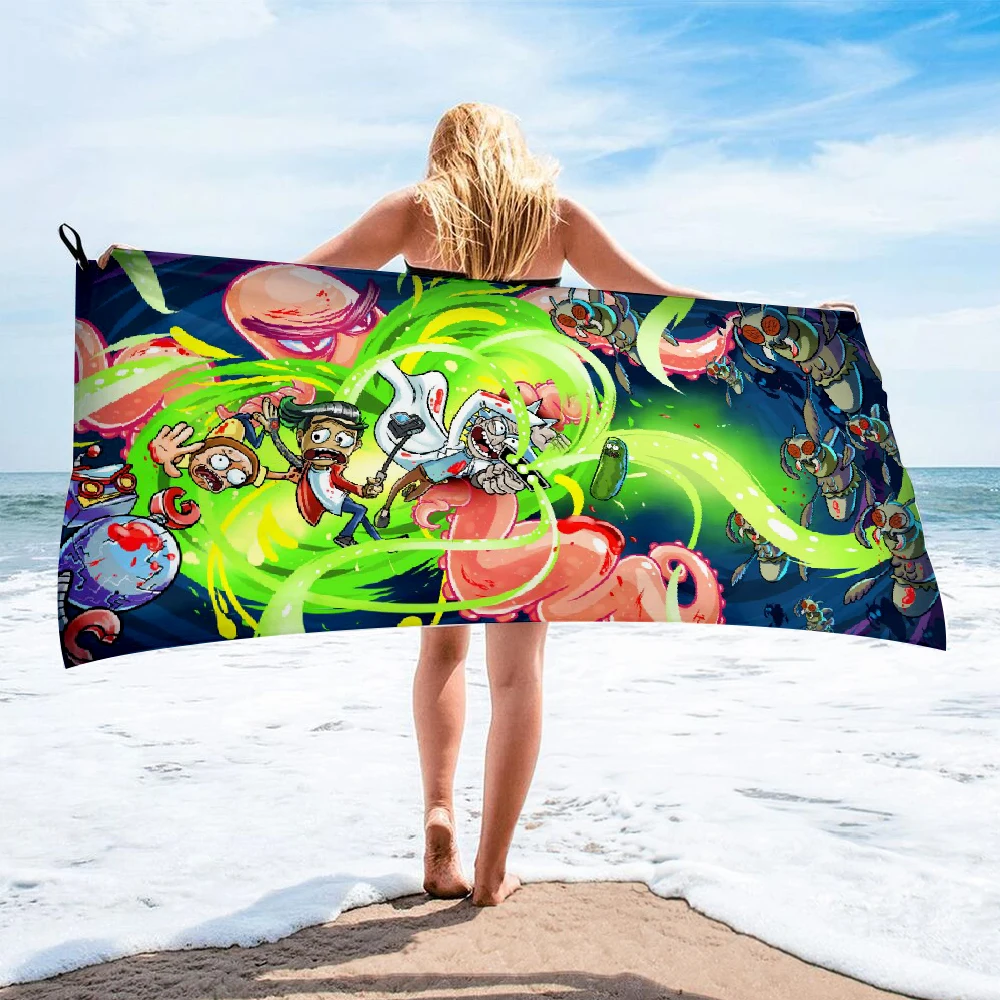 Банное полотенце из микрофибры пляжное женская шелковая длинная юбка с принтом