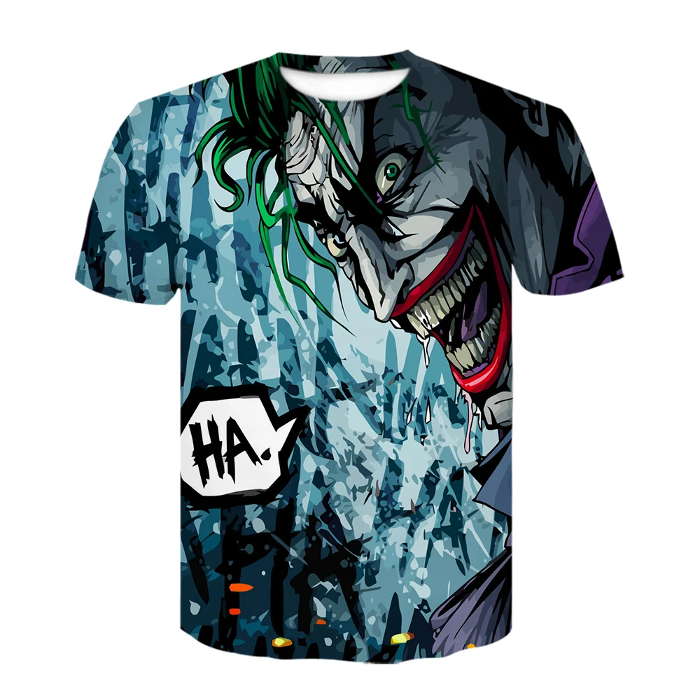 2019 футболка с 3D принтом в виде фильма ужасов клоуна для мужчин/женщин
